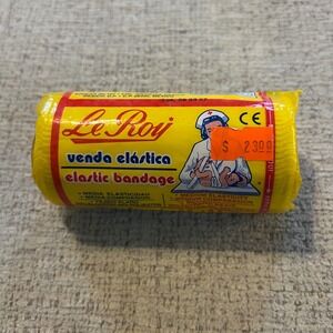 LeRoy Elastic Bandage Venda Elastica Med Compression 3.9in‎ x 5.5yds Cotton Mix